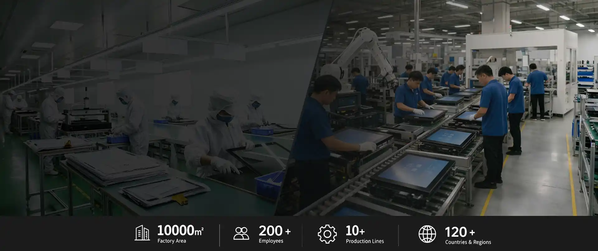 GreenTouch touch screen manufacturing factory and production line